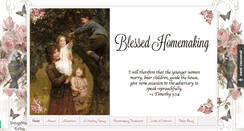 Desktop Screenshot of blessedhomemaking.com